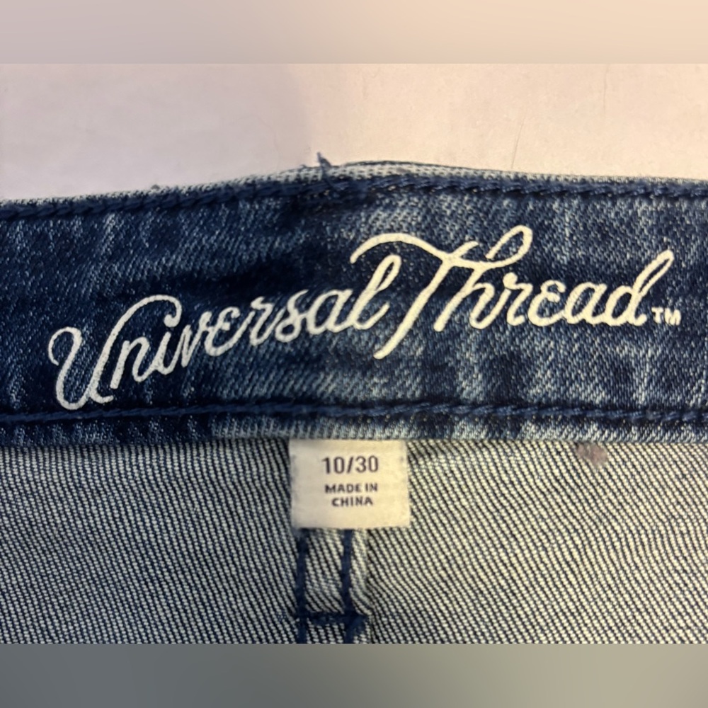 UNIVERSAL THREADS Blue Jean Fringed Skirt - Picture 3 of 11